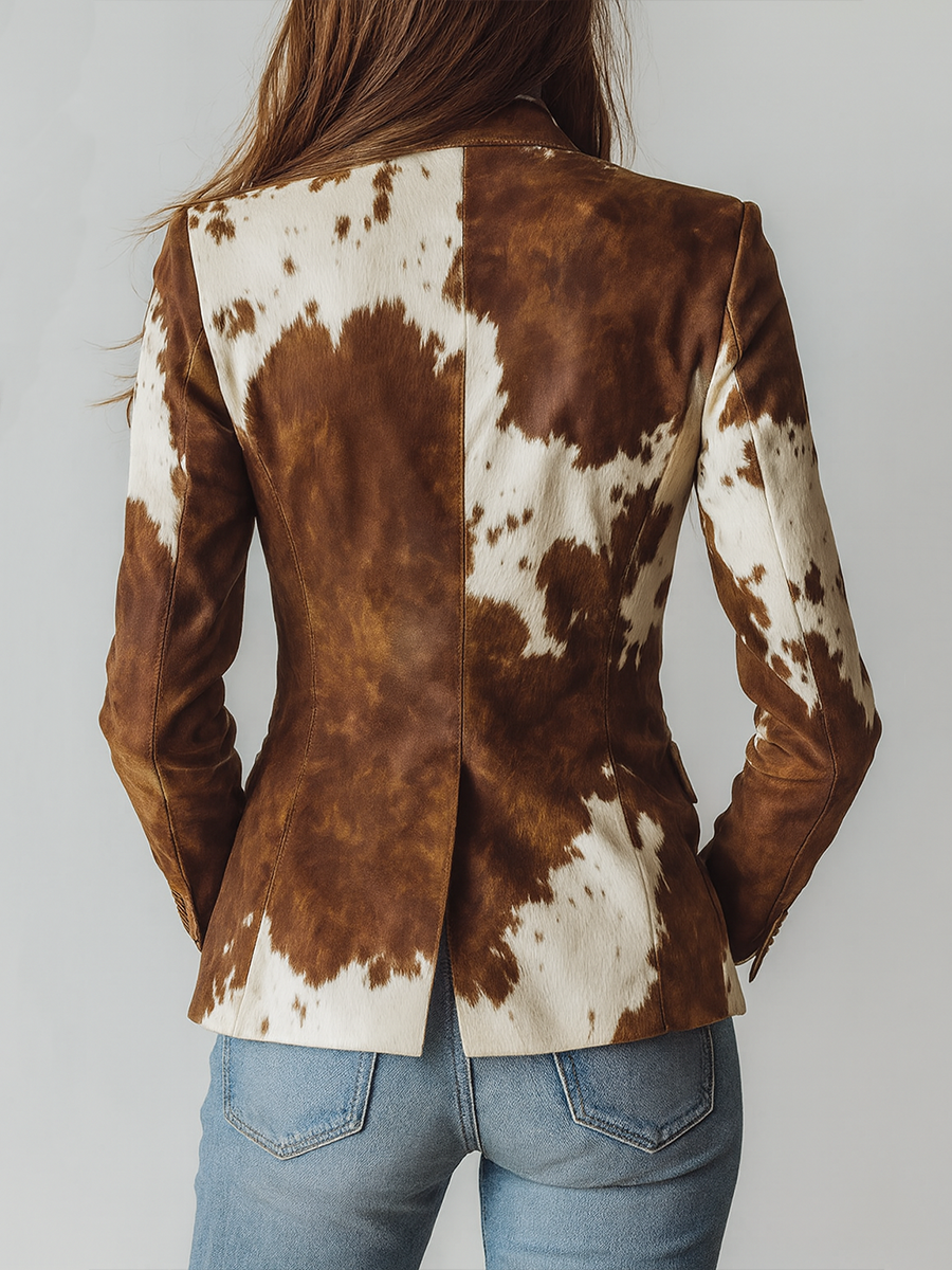 Ágata | Chaqueta con Estampado de Vaca
