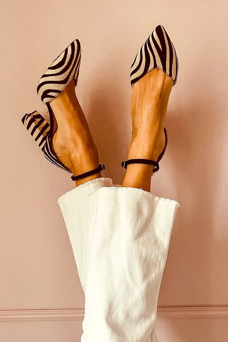 Felisa | Zapatos de Salón Estampado Cebra