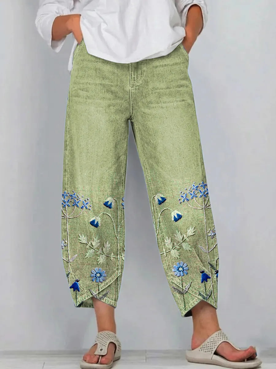 Casiana | Pantalones de Diario Bordados