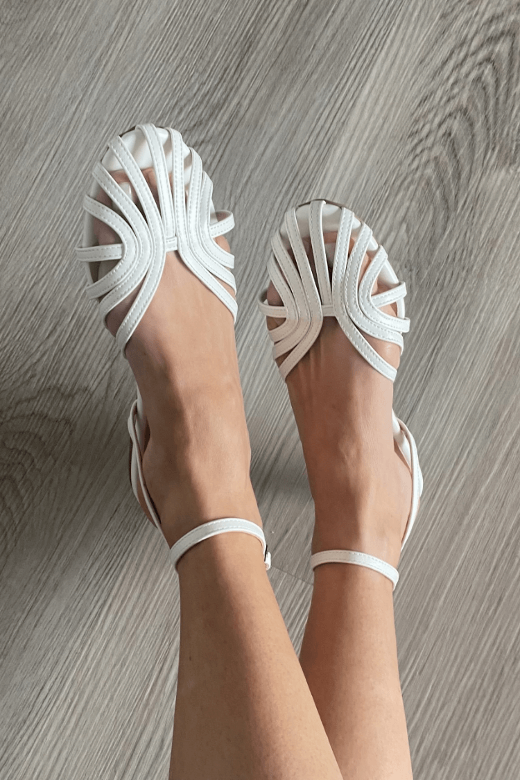 Anselma | Sandalias con Joyas Doradas