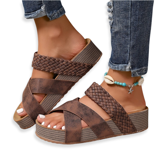 Josefa | Sandalias de Piel con Plantilla Anatómica
