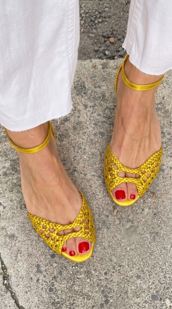 Cornelia | Sandalias Trenzadas Doradas