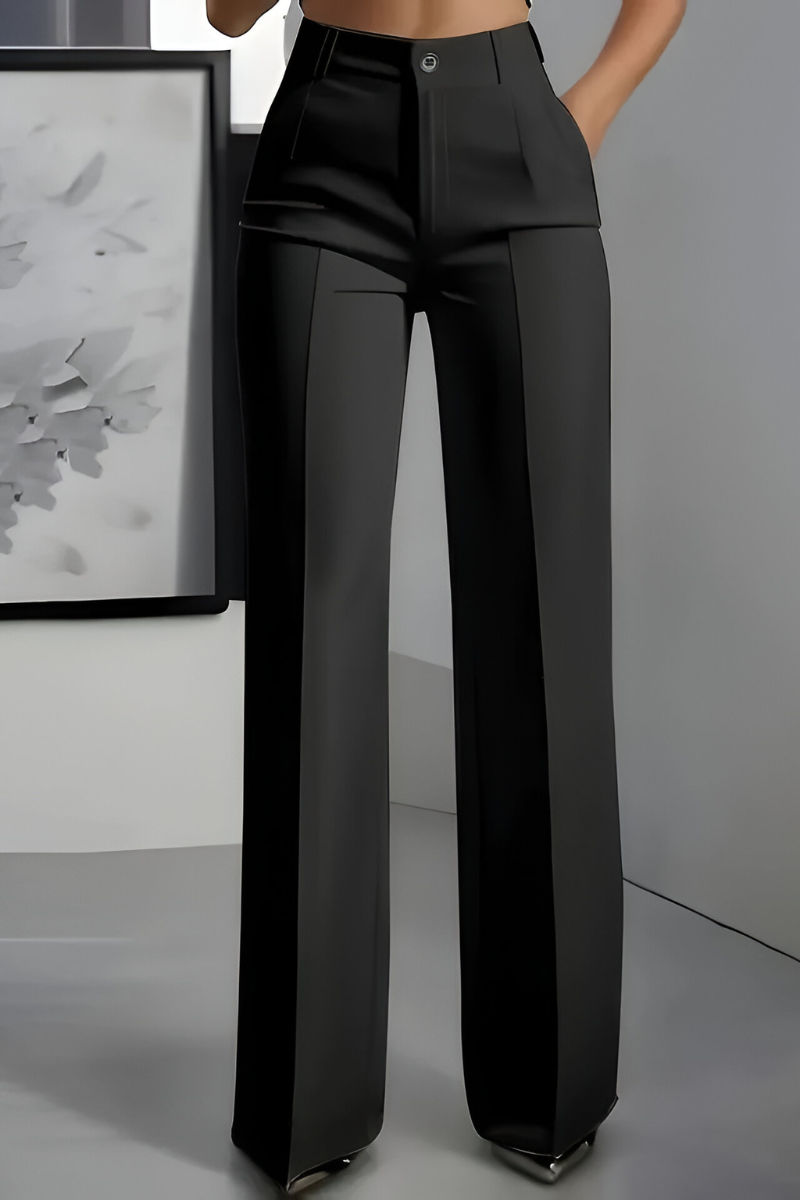 Eleonora | Pantalones Elegantes de Tiro Alto