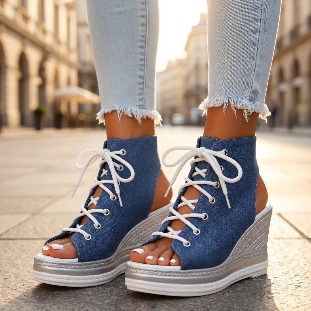 Estela | Sandalias con Cuña Elegantes