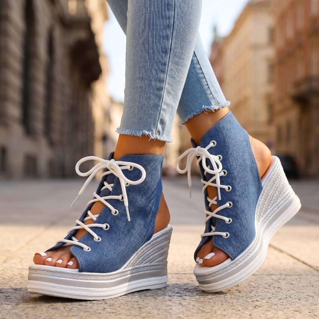 Estela | Sandalias con Cuña Elegantes