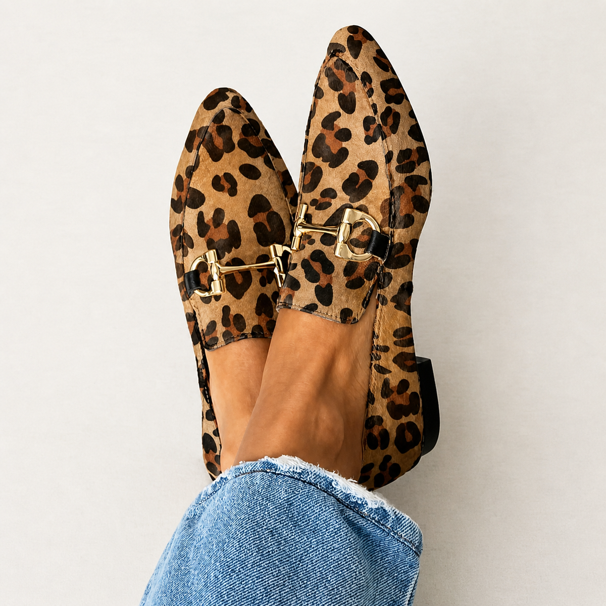 Selena | Mocasines Elegantes Leopardo