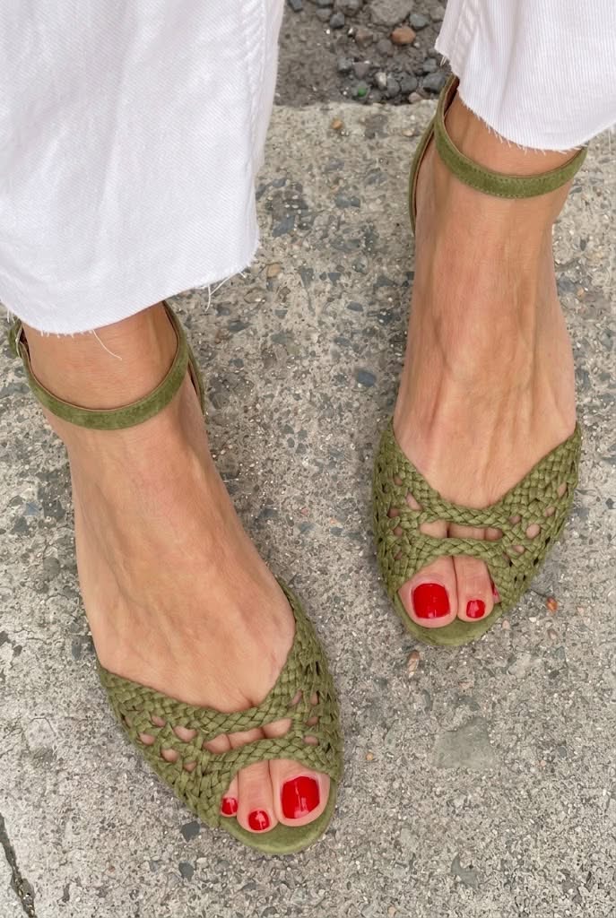 Cornelia | Sandalias Trenzadas Doradas