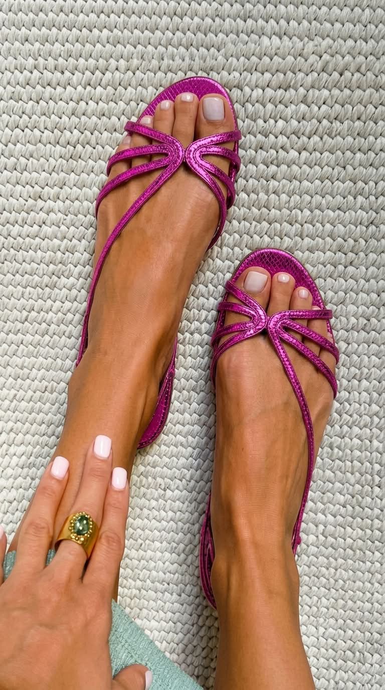 Idoya | Sandalias Doradas Clásicas