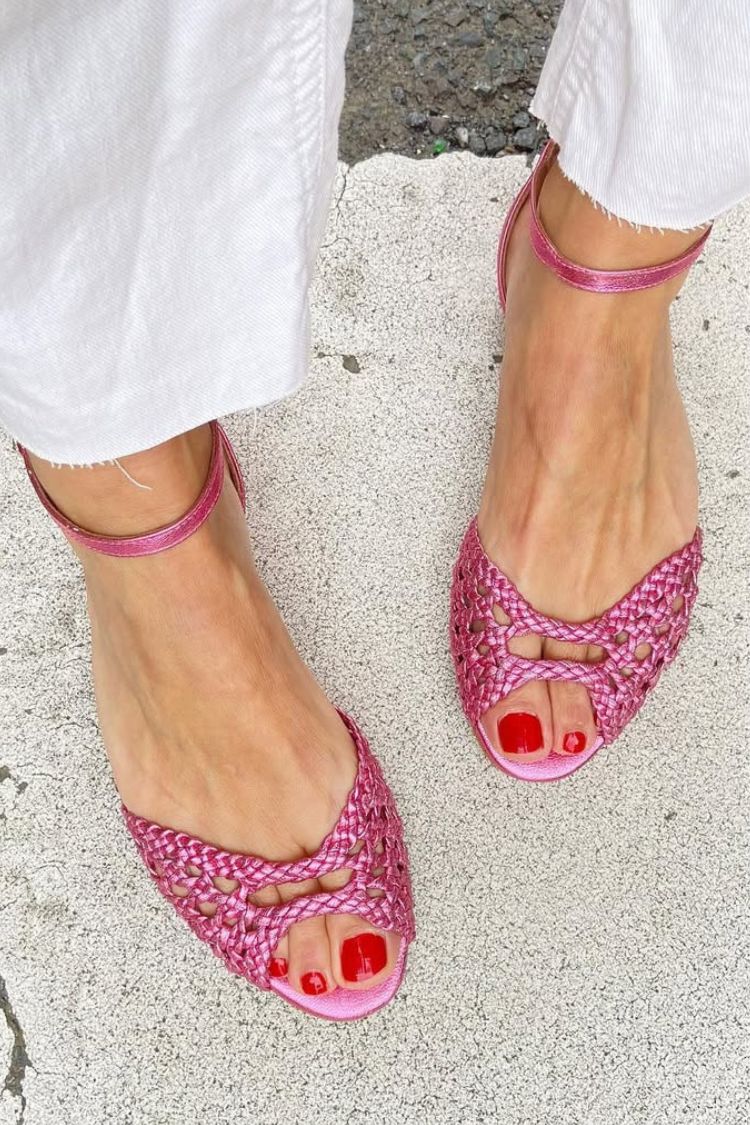 Cornelia | Sandalias Trenzadas Doradas