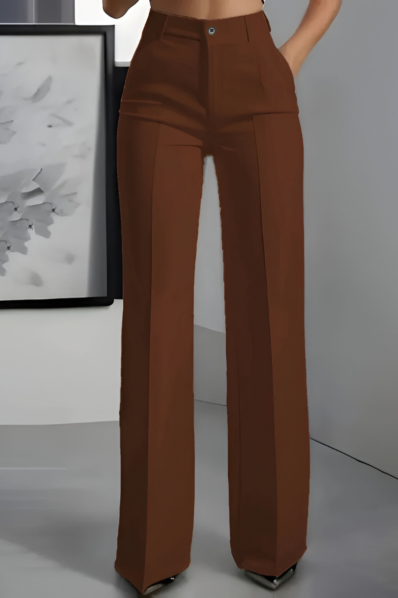 Eleonora | Pantalones Elegantes de Tiro Alto