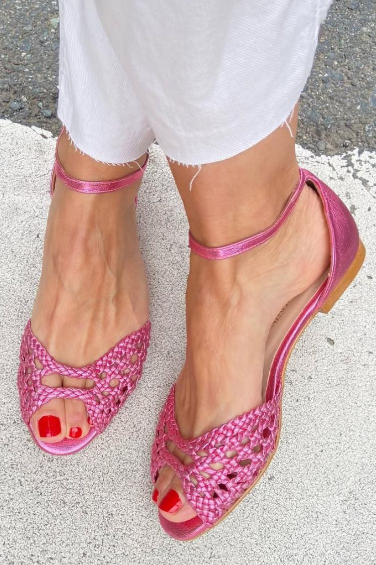 Cornelia | Sandalias Trenzadas Doradas