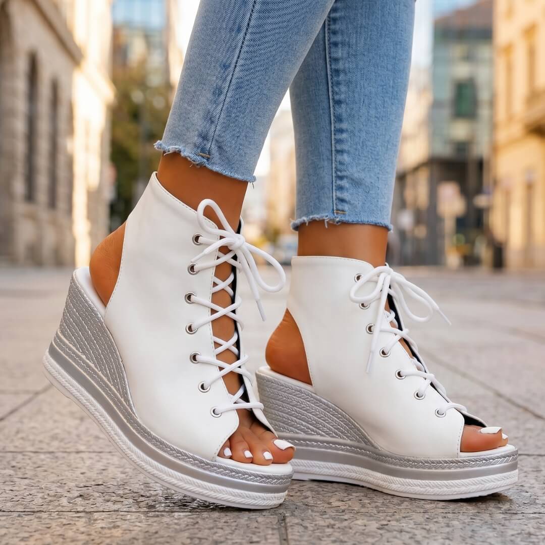 Estela | Sandalias con Cuña Elegantes