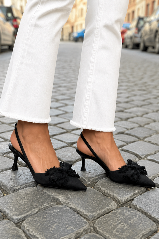 Hortensia | Zapatos de Salón con Flor