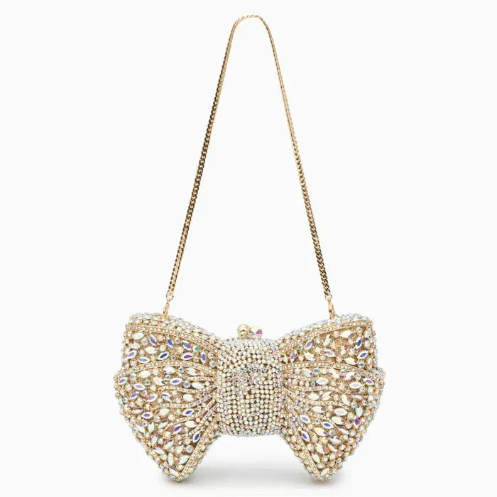 Elena | Bolso de Fiesta con Pedrería y Nudo