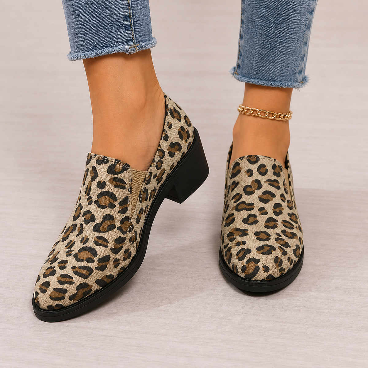 Perla | Mocasines Leopardo Clásicos