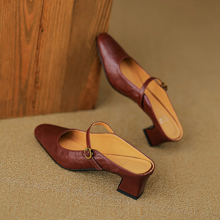 Lourdes | Mules Merceditas de Piel