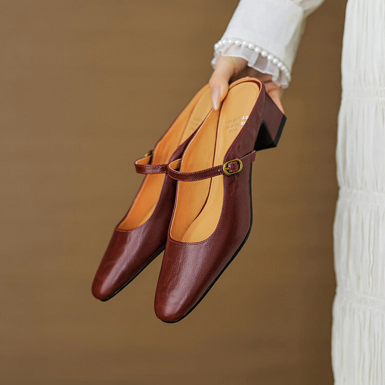 Lourdes | Mules Merceditas de Piel