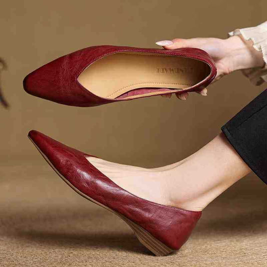 Victoria | Mules de Piel Punta Fina