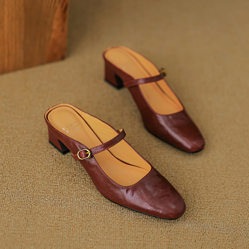 Lourdes | Mules Merceditas de Piel