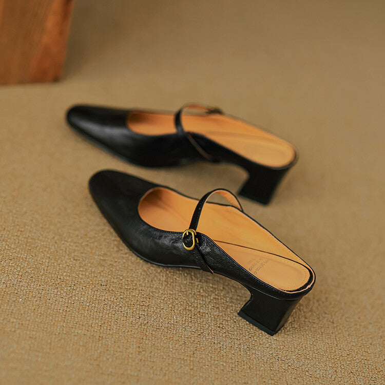 Lourdes | Mules Merceditas de Piel