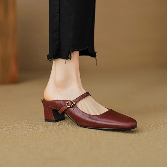 Lourdes | Mules Merceditas de Piel