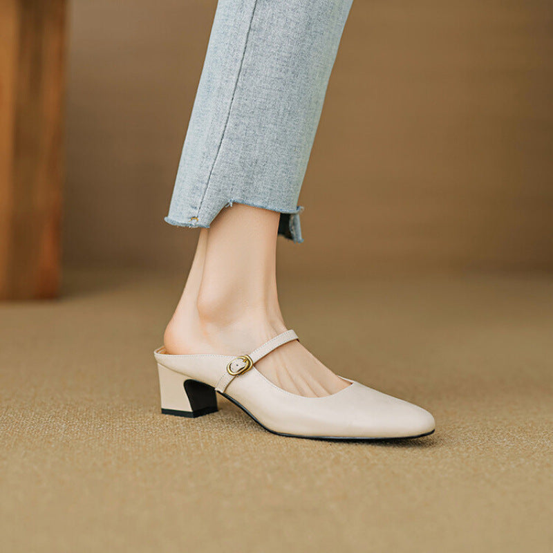 Lourdes | Mules Merceditas de Piel