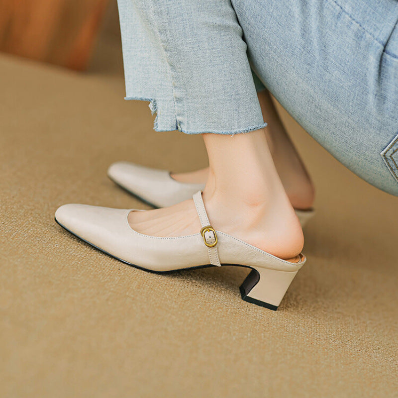 Lourdes | Mules Merceditas de Piel