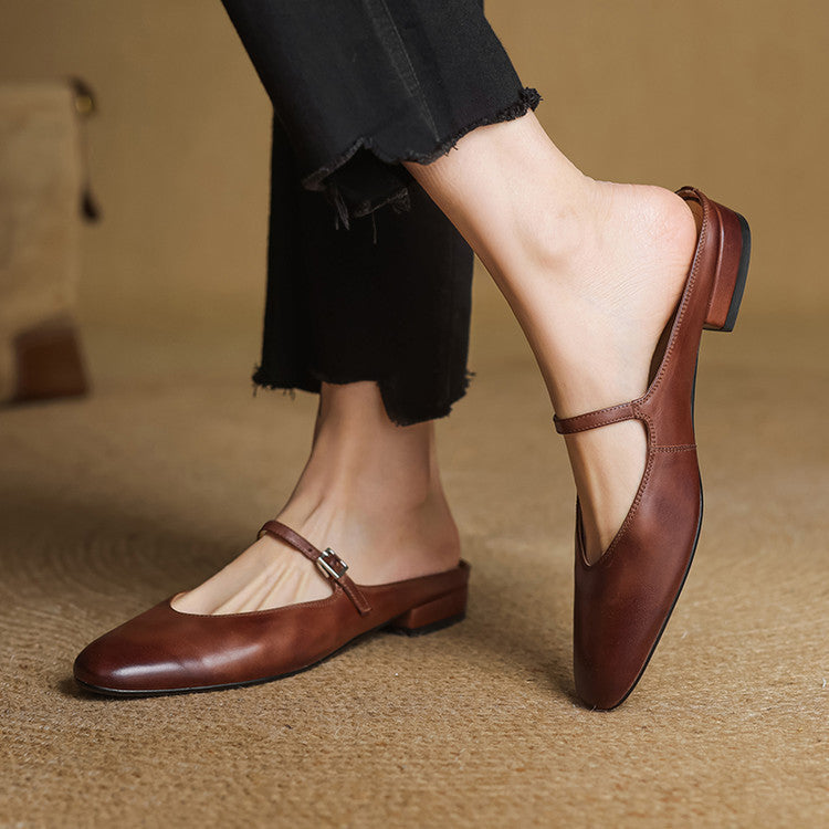 Miriam | Mules Merceditas con Hebilla