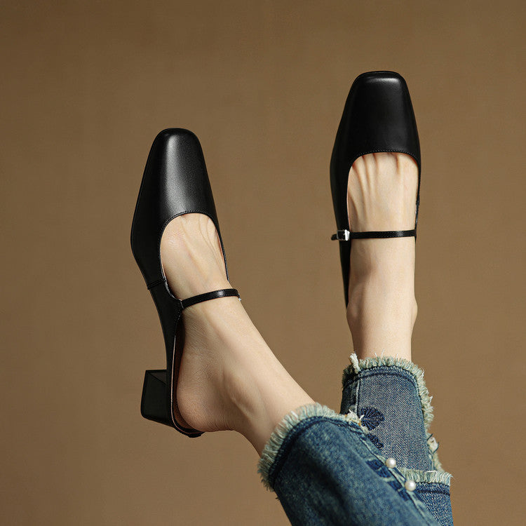 Adriana | Mules con Hebilla