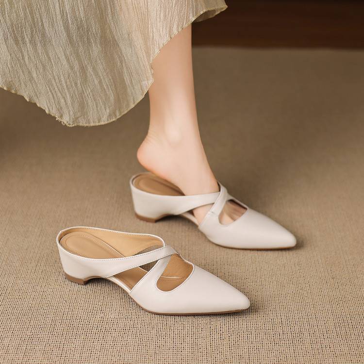 Maite | Mules con Tiras Cruzadas