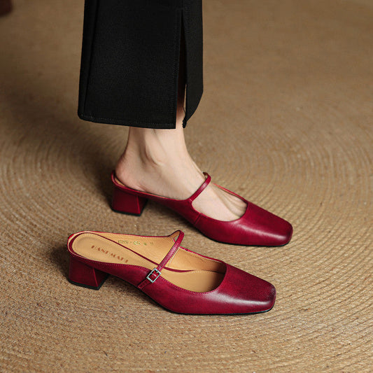 Adriana | Mules con Hebilla