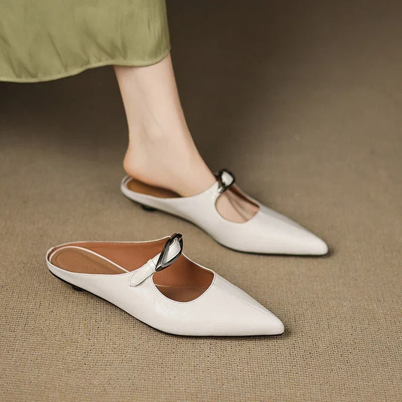 Vera | Mules con Hebilla Metálica