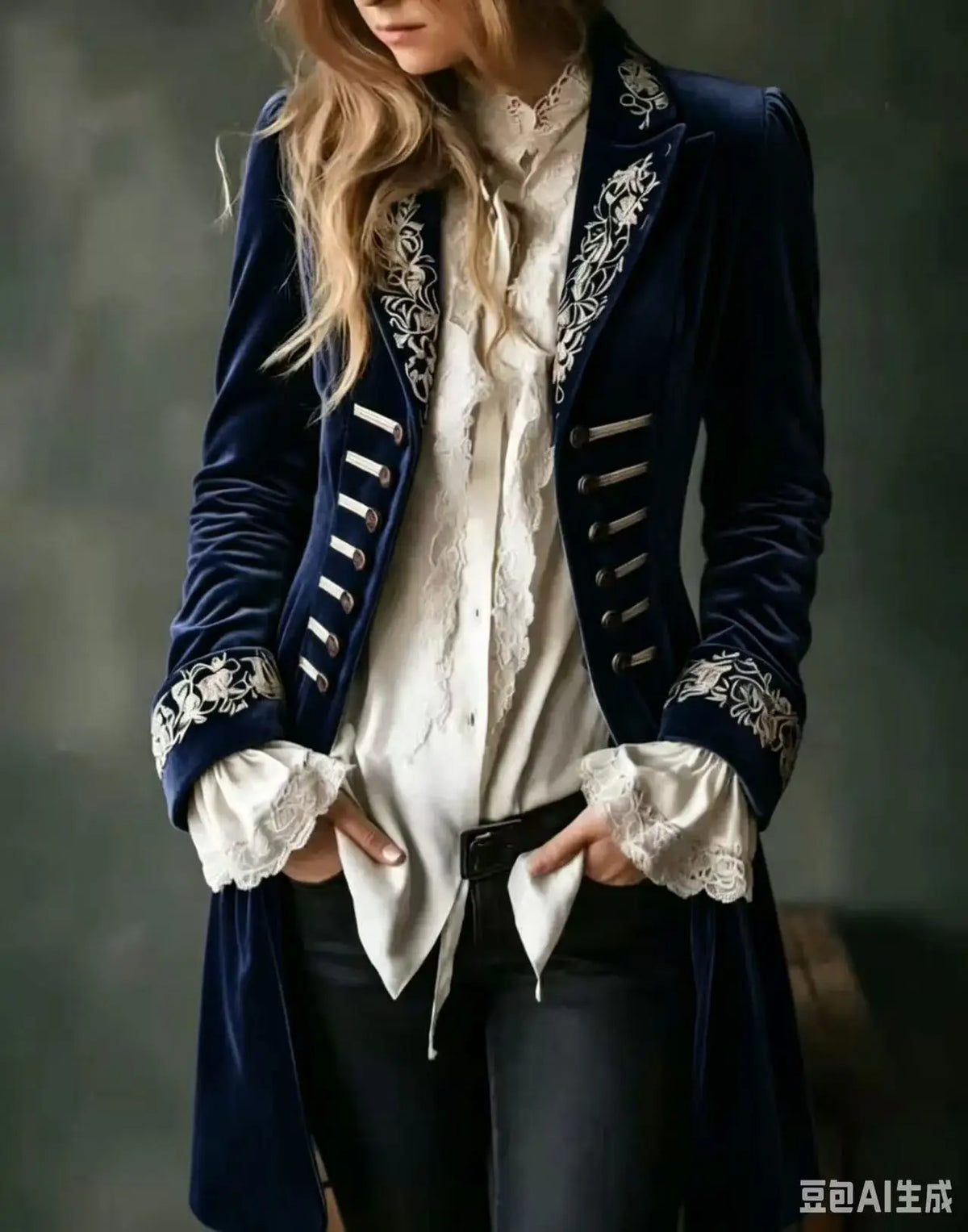 Leopoldina | Chaqueta Larga Bordada