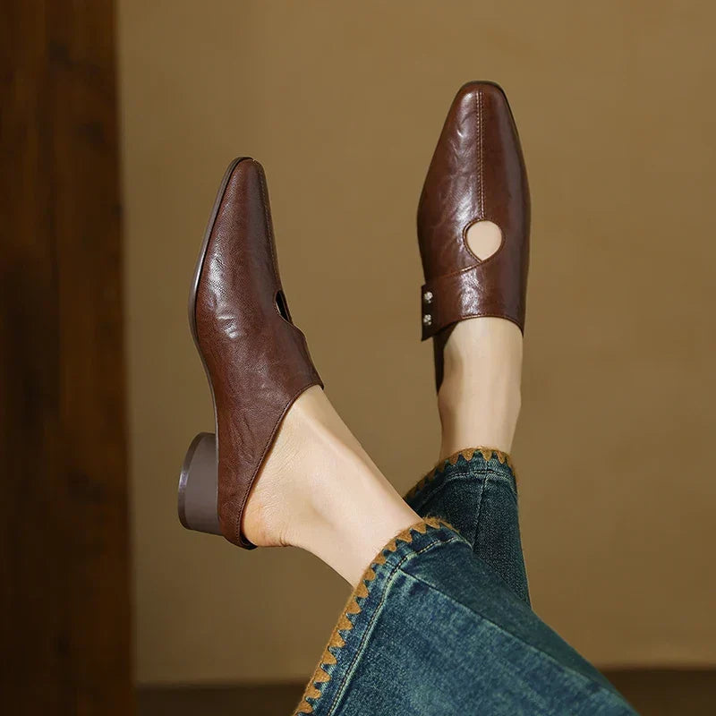 Amaya | Mules Calados de Piel