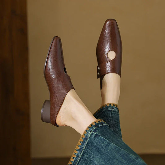 Amaya | Mules Calados de Piel
