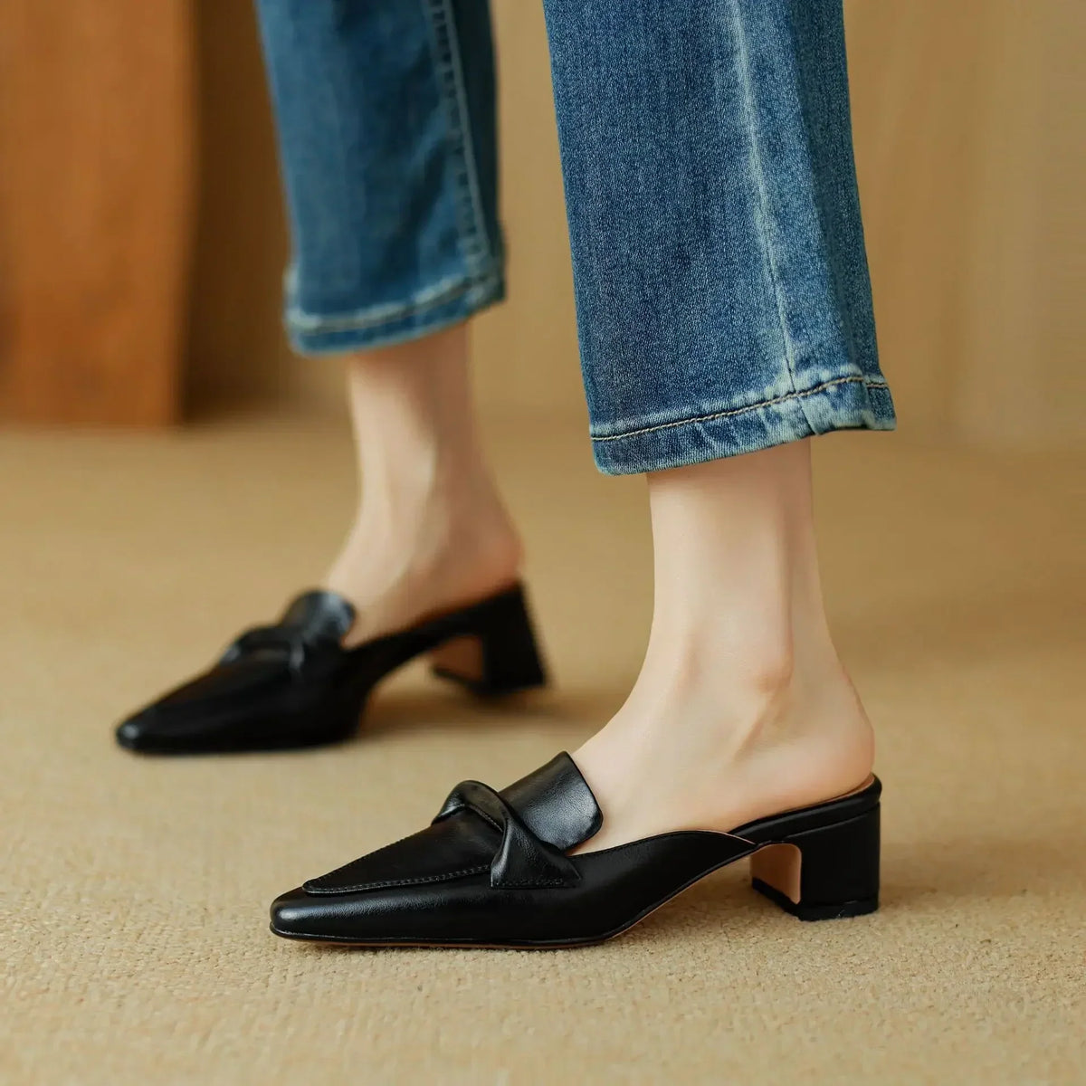 Judith | Mules con Lazo y Tacón
