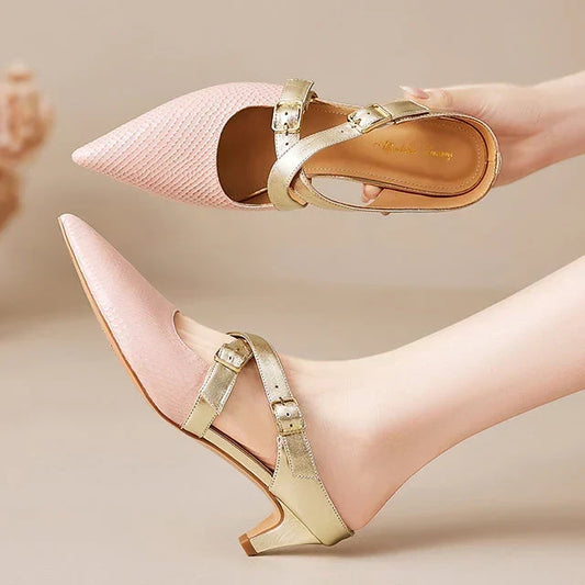Marisa | Mules Estampado Pitón