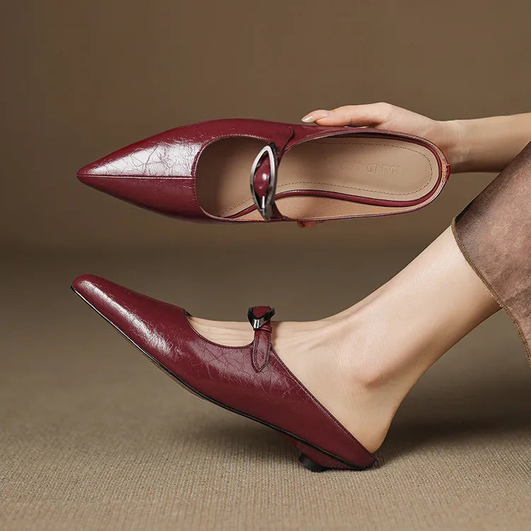 Vera | Mules con Hebilla Metálica