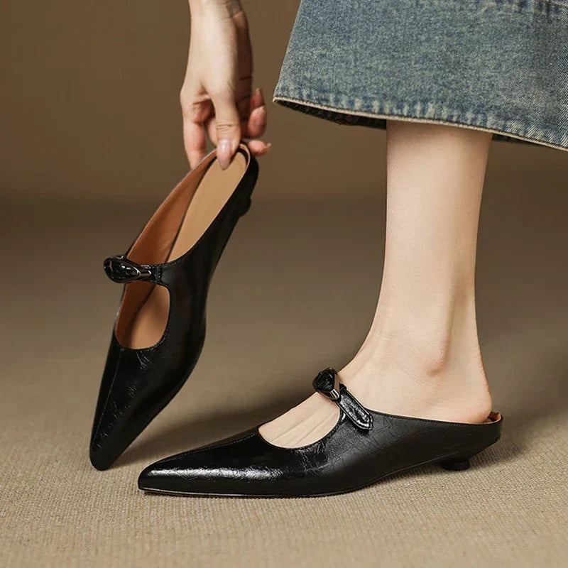 Vera | Mules con Hebilla Metálica