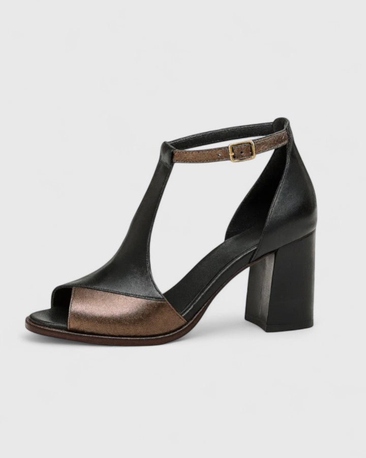 Filomena | Sandalias de Tacón Geométrico