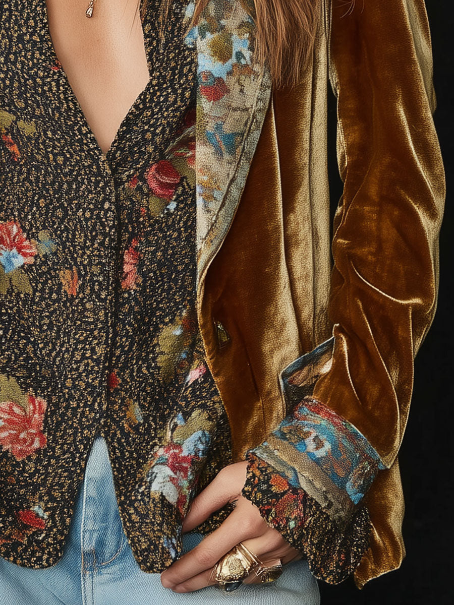 Eufemia | Chaqueta Elegante con Detalles Florales