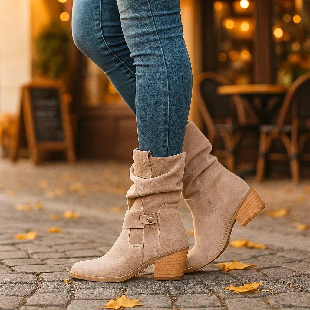 Mencía | Botas de Ante de Suela Blanda
