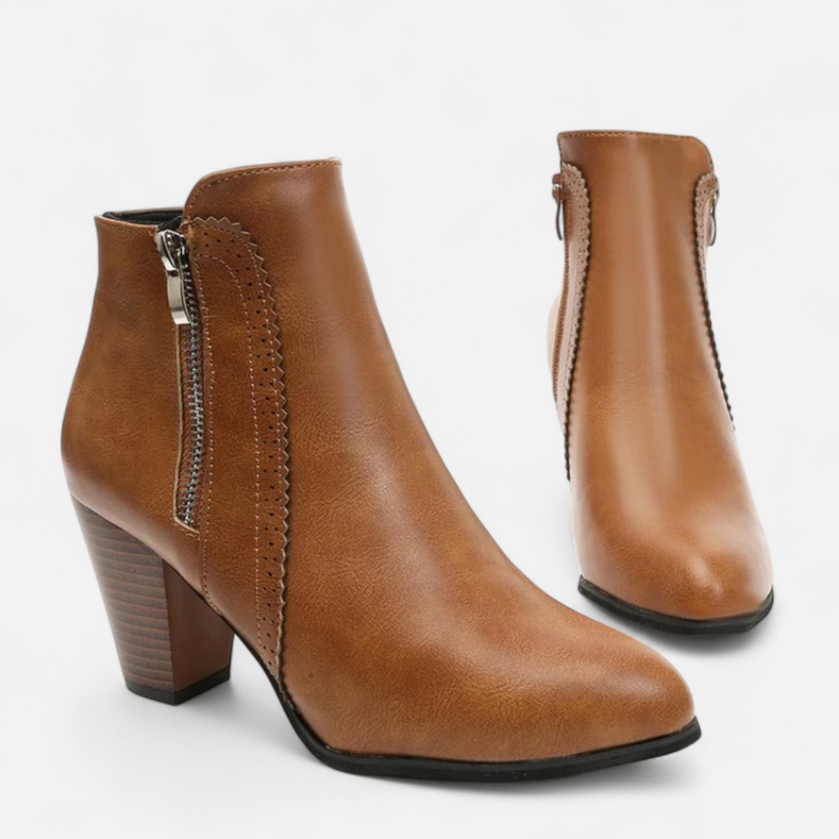 Odalys | Botines Retro con Cremallera