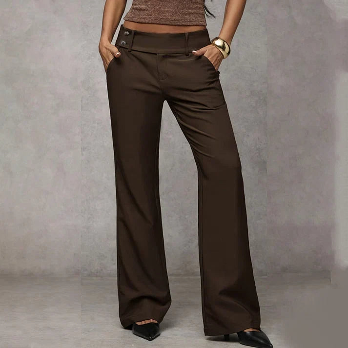 Sinforiana | Pantalón Elegante de Pierna Ancha