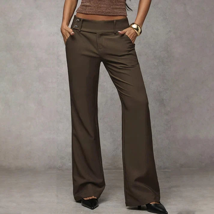 Sinforiana | Pantalón Elegante de Pierna Ancha