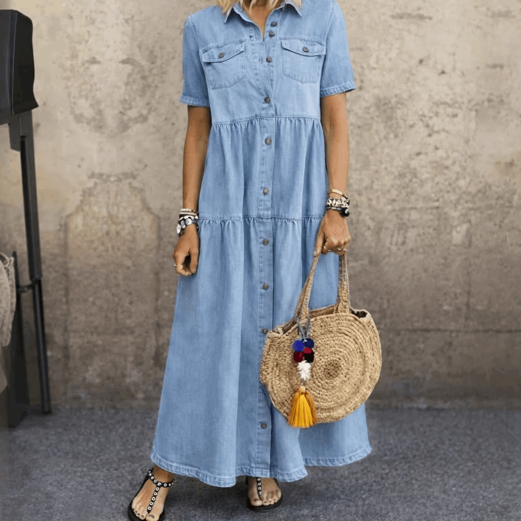 Tadea | Vestido Vaquero Abotonado