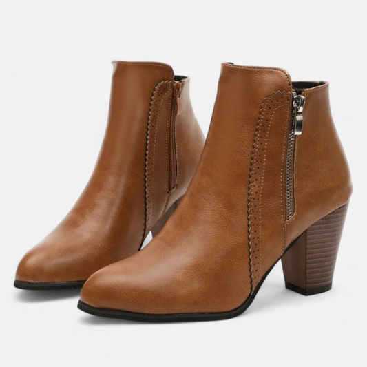 Odalys | Botines Retro con Cremallera