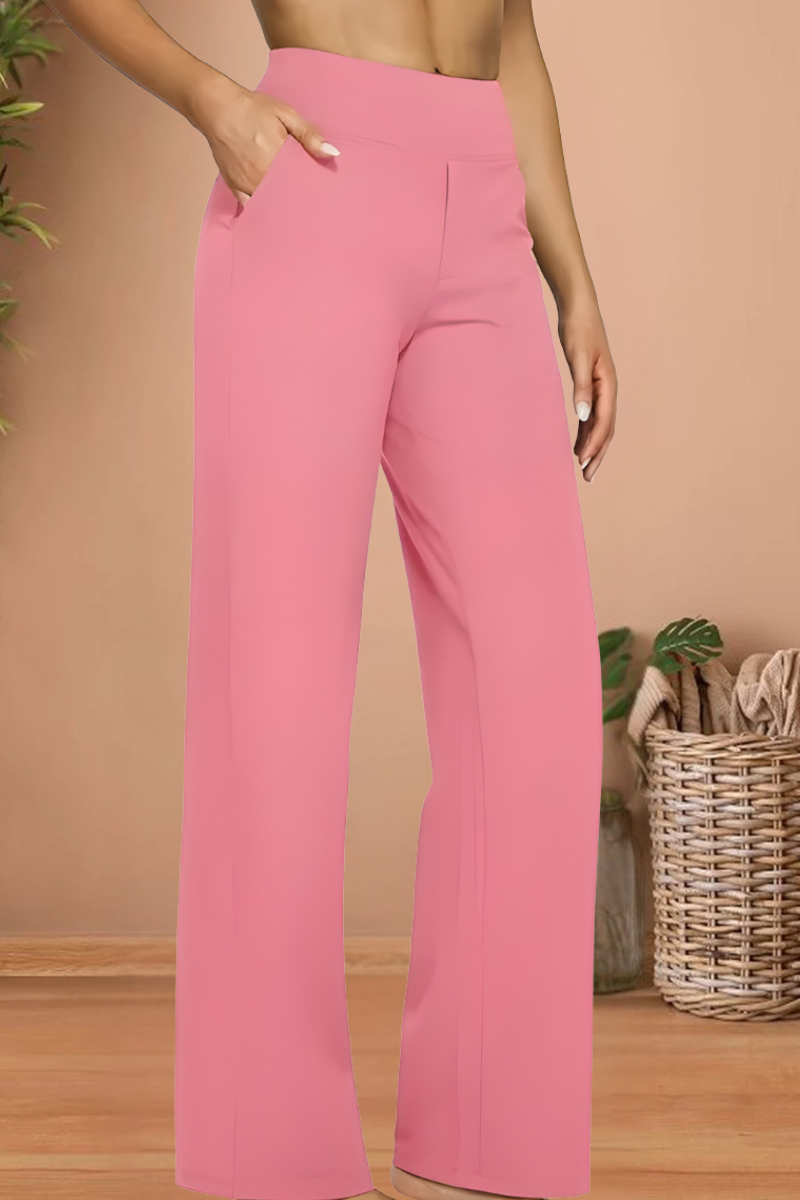 Baudilia | Pantalones de Descanso de Tiro Alto Suaves
