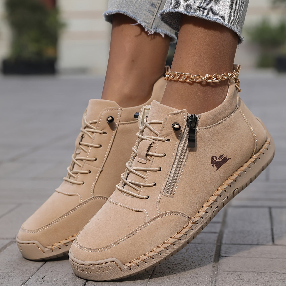 Nélida | Zapatos Cómodos con Cremallera