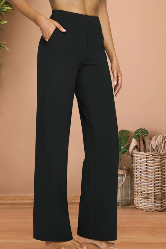 Baudilia | Pantalones de Descanso de Tiro Alto Suaves
